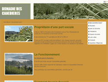 Tablet Screenshot of collinesdescanebieres.com
